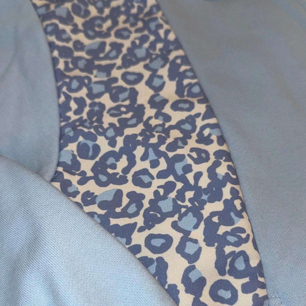 SSYS Blue Animal Print Inset Sweatshirt - Picture 5 of 7